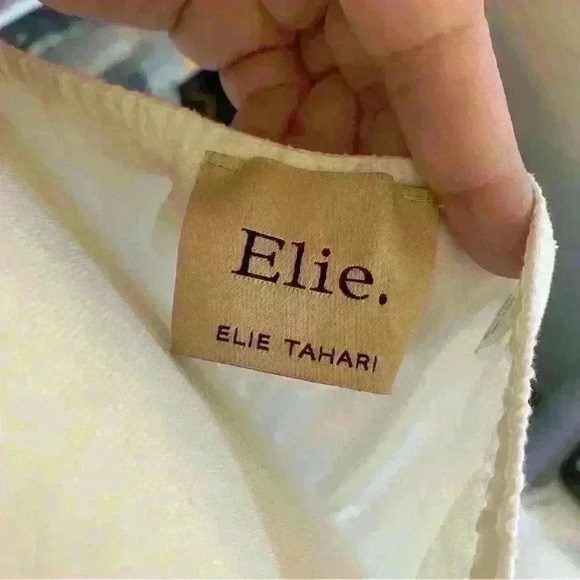 Elie Tahari Whimsical Lace Top 100% Cotton Size Small - Picture 10 of 12